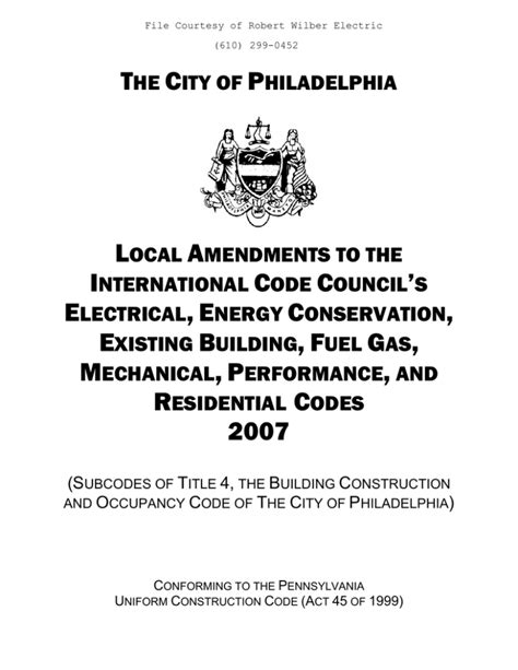 philadelphia building codes